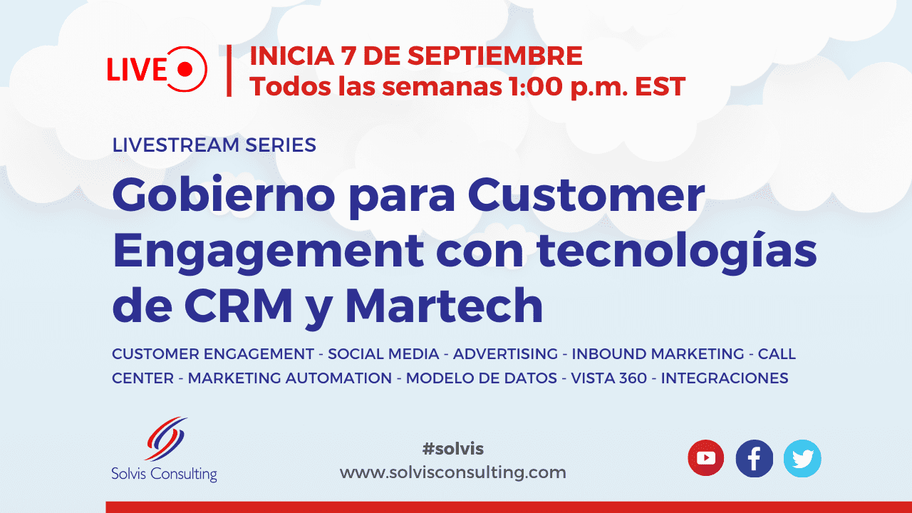 Gobierno para Customer Engagement con tecnologías de CRM y Martech